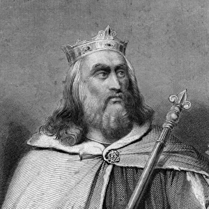 King Clotaire II of the Franks, (19th century). Artist: Weber
