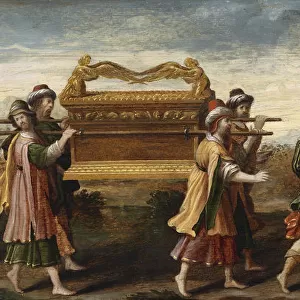 King David bearing the Ark of the Covenant into Jerusalem, Early16th cen Artist: Italian master