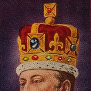 King Edward VII at his coronation, 1902 (1935)