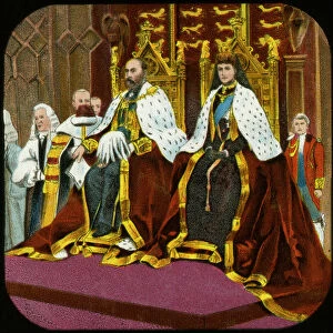 King Edward VII and Queen Alexandra, State Opening of Parliament, Westminster, c1902-1909