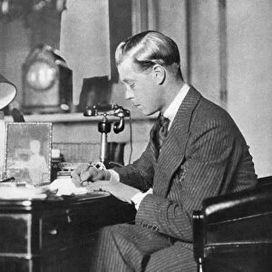 King Edward VIII at work, 1936