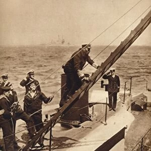 King George V afloat with his Navy, c1910s (1935)