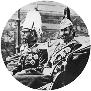 King George V of Great Britain and the German Kaiser, Berlin, 1913