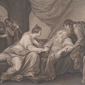 King Lear and Cordelia (Shakespeare, King Lear, Act 4, Scene 7), ca. 1783