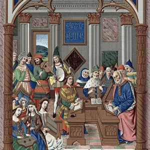 King Rene and his musical court, 15th century