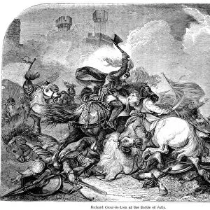 King Richard I (1157-1199) at the Battle of Jaffa, 1192