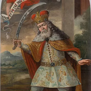 King Saint Stephen in the battle with the Turks, ca. 1718-1719. Creator: Anonymous