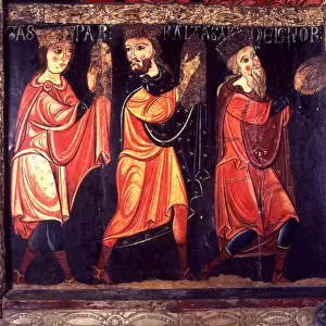 The three kings, detail of the Avia front, from the Church of St
