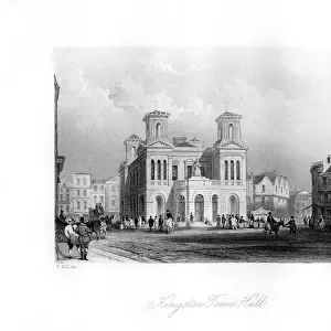 Kingston Town Hall, Surrey, 19th century. Artist: H Griffiths