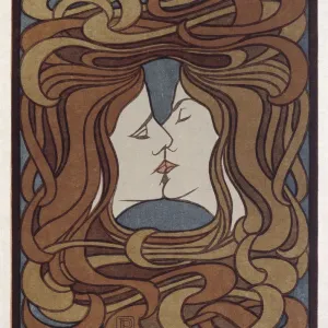 The Kiss. Artist: Behrens, Peter (1868-1940)