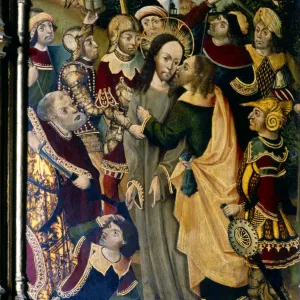 Kiss of Judas, table of the Caparroso altarpiece, altar donated to the Cathedral