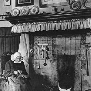 Kitchen and living-room in one, Twente, Netherlands, c1934