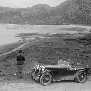 Kitty Brunell and her MG Magna at the RSAC Scottish Rally, 1932. Artist: Bill Brunell