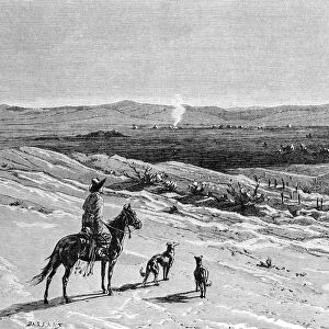 The Kizil-Kum Desert, Dussibal Wells, Asia, 1895
