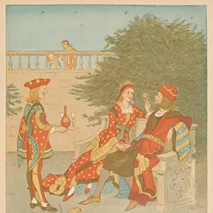 The Knave of Hearts and the Queen of Hearts, 1880. Creator: Randolph Caldecott