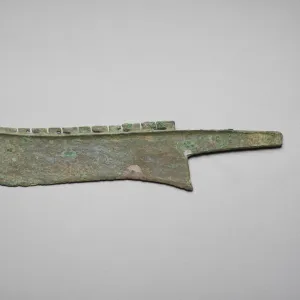 Knife blade, Late Shang dynasty, ca. 1300-1200 BCE. Creator: Unknown