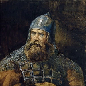 A Knight. Artist: Vasnetsov, Viktor Mikhaylovich (1848-1926)