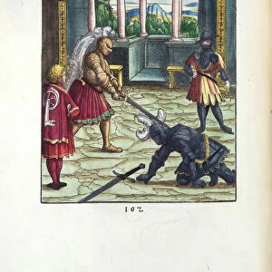 The Knights Tournament. From: Der Theuerdank by Melchior Pfinzing, 1517