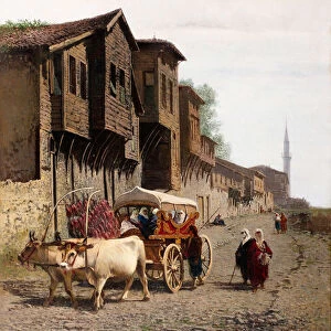 The Kocu Cart, 1870. Artist: Formis (Befani), Achille (1832-1906)