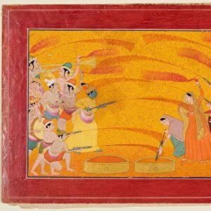 Krishna Celebrates Holi, c. 1770. Creator: Unknown
