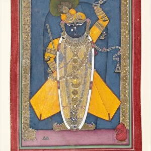 Krishna in the Form of Shri Nathji, ca. 1840. Creator: Unknown