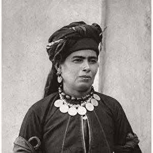 Kurdish lady in her best costume, Iraq, 1925. Artist: A Kerim