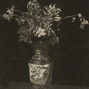 L Agonie des Fleurs (Black and White Version), 1890-95. Creator: Theodore Roussel