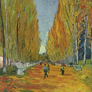 L Allee des Alyscamps, 1888. Artist: Gogh, Vincent, van (1853-1890)