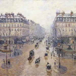 L Avenue de l Opera. Snow. Morning, 1898. Artist: Camille Pissarro L Avenue de l Opera. Snow. Morning, 1898. Artist: Camille Pissarro