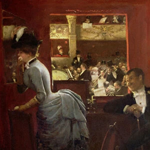 La Baignoire, au theatre des Varietes (The Theatre Box at the Variety), 1883