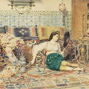 La belle orientale. Artist: Firmin-Girard, Francois-Marie (1838-1921)