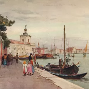 La Dogana, Venice, c1900 (1913). Artist: Walter Frederick Roofe Tyndale