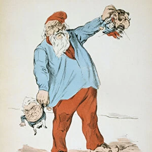 La Grande Colere du Pere Duchene, Franco-Prussian war, 1871. Artist: H Demare