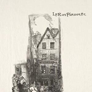 La Rue Pirouette. Creator: Auguste Louis Lepere (French, 1849-1918)