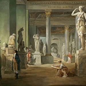 La salle des Saisons au Louvre. Artist: Robert, Hubert (1733-1808)