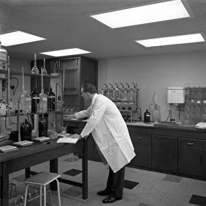 Laboratory facility at Spillers Animal Foods, Gainsborough, Lincolnshire, 1960. Artist