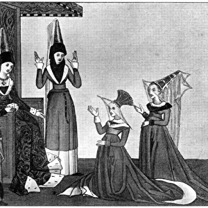 Ladies headdresses, 15th century, (1910)
