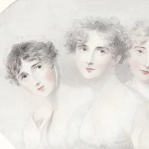 Lady Bagot, Viscountess Burghersh and Lady Fitzroy Somerset, 1827, (1911). Artist: Thomas Lawrence