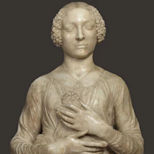 Lady with a Bouquet, ca 1475. Creator: Verrocchio, Andrea del (1437-1488)