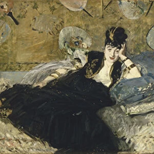 The Lady with Fans, 1873. Artist: Manet, Edouard (1832-1883)