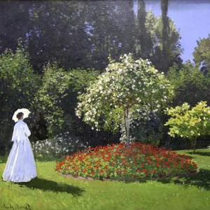 Lady in the Garden, 1867. Artist: Claude Monet