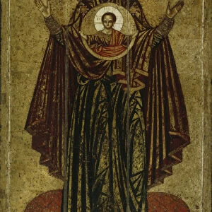 Our Lady of the Great Panagia (Orante), Early 13th cen Artist: Russian icon