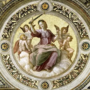 Lady Justice (Fresco in Stanza della Segnatura), ca 1510-1511