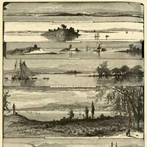 Lake Champlain, from Plattsburg to St. Albans, 1874. Creator: William James Palmer