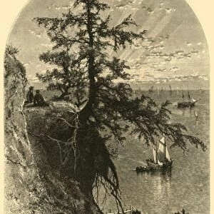 Lake Erie, from Bluff, Mouth of Rocky River, 1872. Creator: John J. Harley