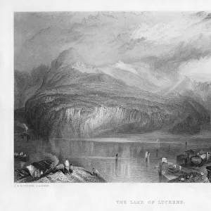 The Lake of Lucerne, 19th century. Artist: R Wallis