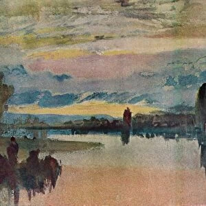 On the Lake at Petworth - Evening, 1909. Artist: JMW Turner