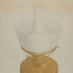Lamp, c. 1937. Creator: Cora Parker