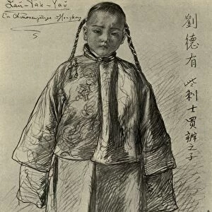 Lan-Tak-Yau - Chinese boy, Hong Kong, 1898. Creator: Christian Wilhelm Allers