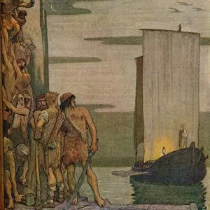 The Landing of Saint Patrick in Ireland, c1912, (1914). Artist: Edward Reginald Frampton